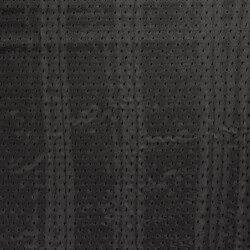 Chiffon Bestickt Punkte Uni - schwarz