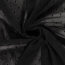 Chiffon Bestickt Punkte Uni - schwarz