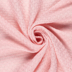Polyesterstoff Jacquard - zartrosa