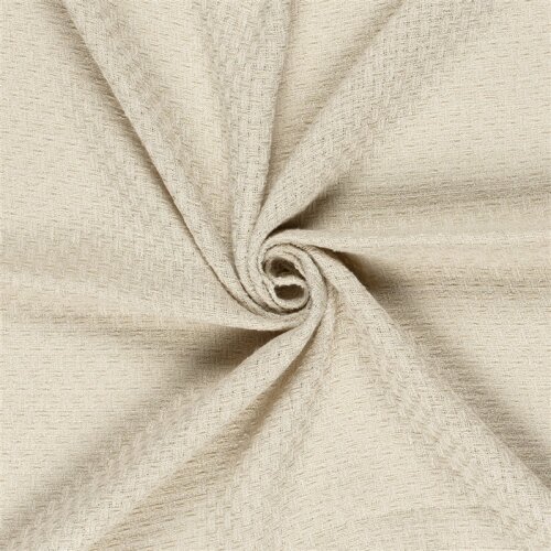 Polyesterstoff Jacquard - softbeige