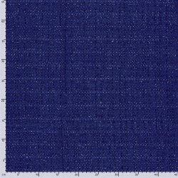 Polyesterstoff Jacquard Lurex - royalblau