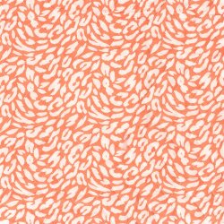 Baumwollvoile Bestickt Leo - orange