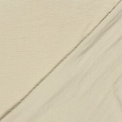 Polyesterstoff gewebt Uni - hellbeige