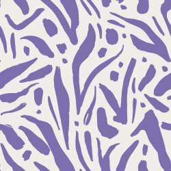 Musselin wilde Streifen - cremeweiss/ lavendel
