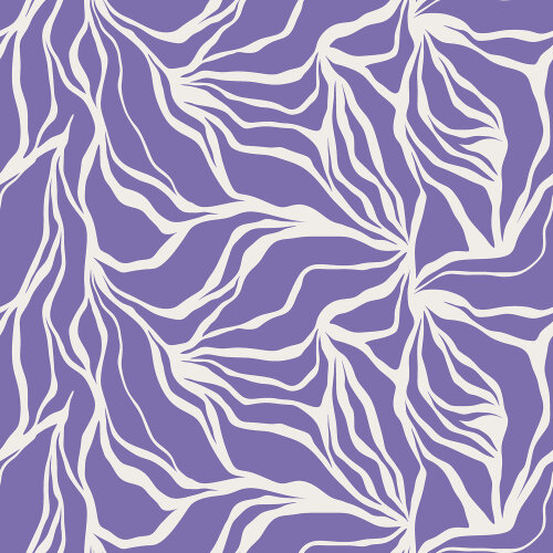Musselin Blätter- Geflecht - lavendel
