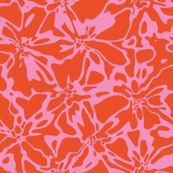 Musselin Blüten - rot
