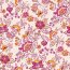 Musselin Gesteppt Blumen-Kacheln - pink