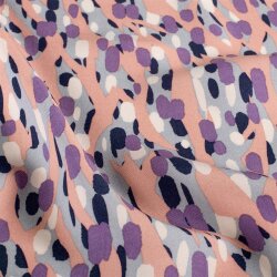 Viskose Popeline kleine Tupfen - lavendel