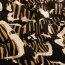 Viskose Popeline ZebraBlumen - schwarz