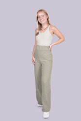 Musselin kleine Punkte - hellbeige