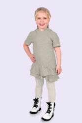 Musselin kleine Punkte - hellbeige