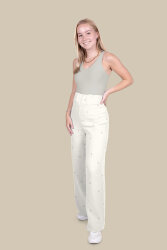 Musselin kleine Blümchen - creme