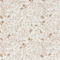 Musselin Blumengeflecht  - creme
