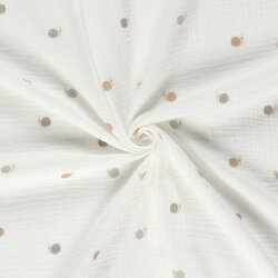 Musselin kleine Schnecken - creme
