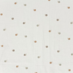 Musselin kleine Schnecken - creme