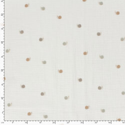 Musselin kleine Schnecken - creme