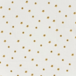 Musselin kleine SonnenBlumen - creme