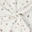 Musselin kleine Blümchen - creme