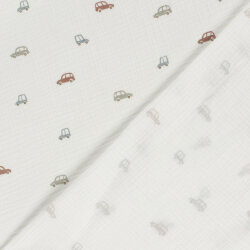 Musselin Autos - creme