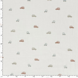 Musselin Autos - creme