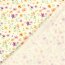 Musselin BIO~Organic Digital HerbstBlumen - creme