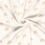 Musselin Digital Regenbogen mit Herz - creme
