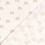 Musselin Digital Regenbogen mit Herz - creme