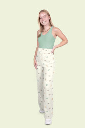 Musselin Digital kleine Dinos - creme