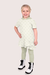 Musselin Digital kleine Blätter - creme