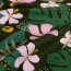 Ganzjahressweat Digital Blumen - dunkelgrün