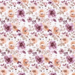 Ganzjahressweat Digital Blumen - creme