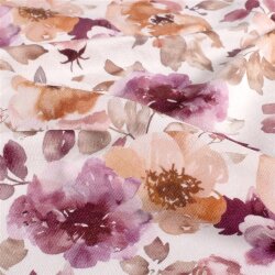 Ganzjahressweat Digital Blumen - creme