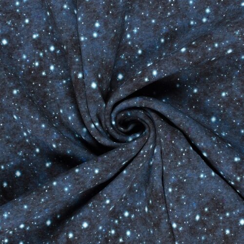 Wintersweat  Digital Sterne - schwarz