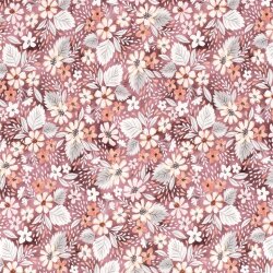 Wintersweat Digital Blumenfeld - beerenrot