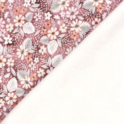 Wintersweat Digital Blumenfeld - beerenrot