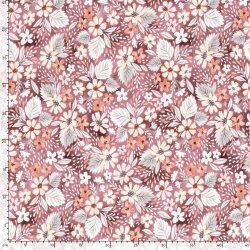 Wintersweat Digital Blumenfeld - beerenrot
