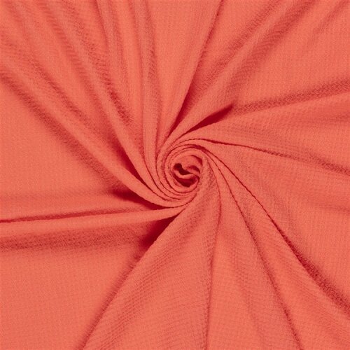 Polyesterstoff Bubble Uni - koralle