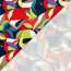 Baumwollsatin LEAVES - FARBE