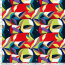 Baumwollsatin LEAVES - FARBE