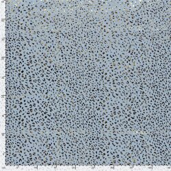 Jeansstoff Foliert Leo - hellblau