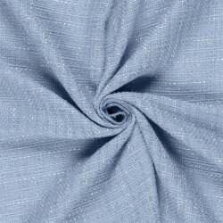 Polyesterstoff Jacquard Grob Gewebt Lurex - eisblau
