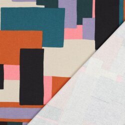 Canvas bunte Rechtecke- petrol