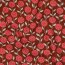 Feine Baumwollpopeline Blumen & CHECKS - CARAMEL