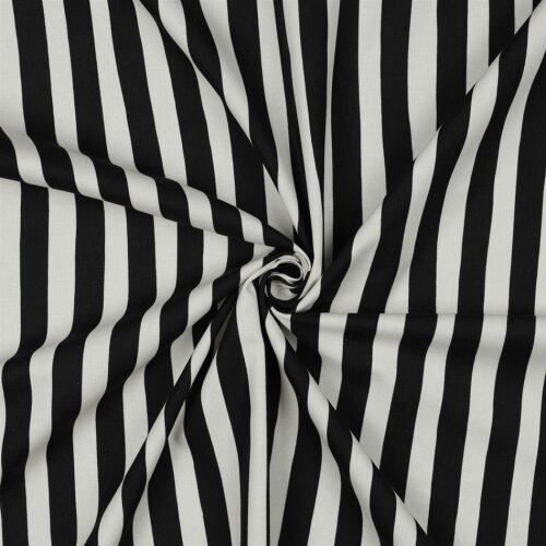 Canvas Gestreift - schwarz/weiß