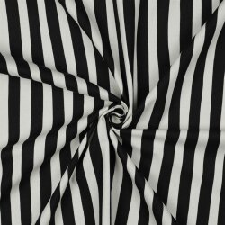Canvas Gestreift - schwarz/weiß