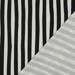 Canvas Gestreift - schwarz/weiß