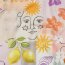 Canvas Digital TROPICAL PATCHWORK - PEACH