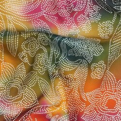 UNIQUE CRAFTED BATIK Viskose - DARK EMERALD