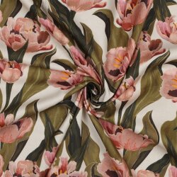 Canvas Digital Tulpenfeld - creme