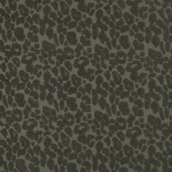 Stretchfrottee Leomuster - dunkeloliv